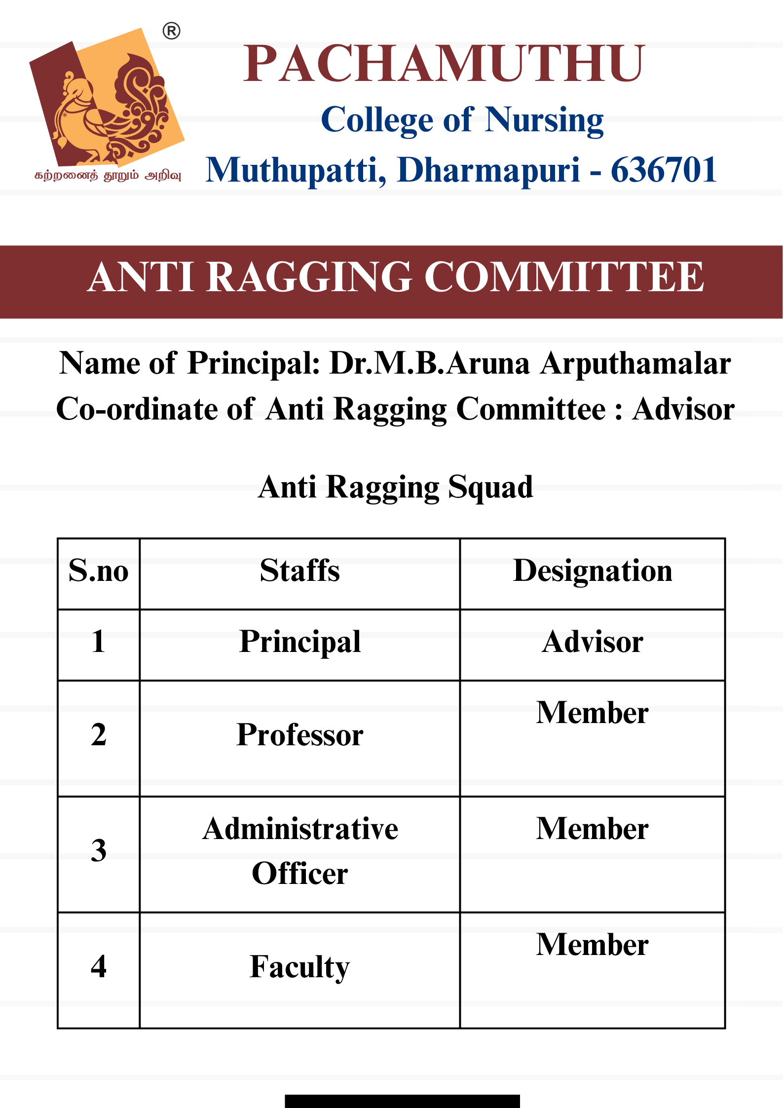 Anti-Ragging